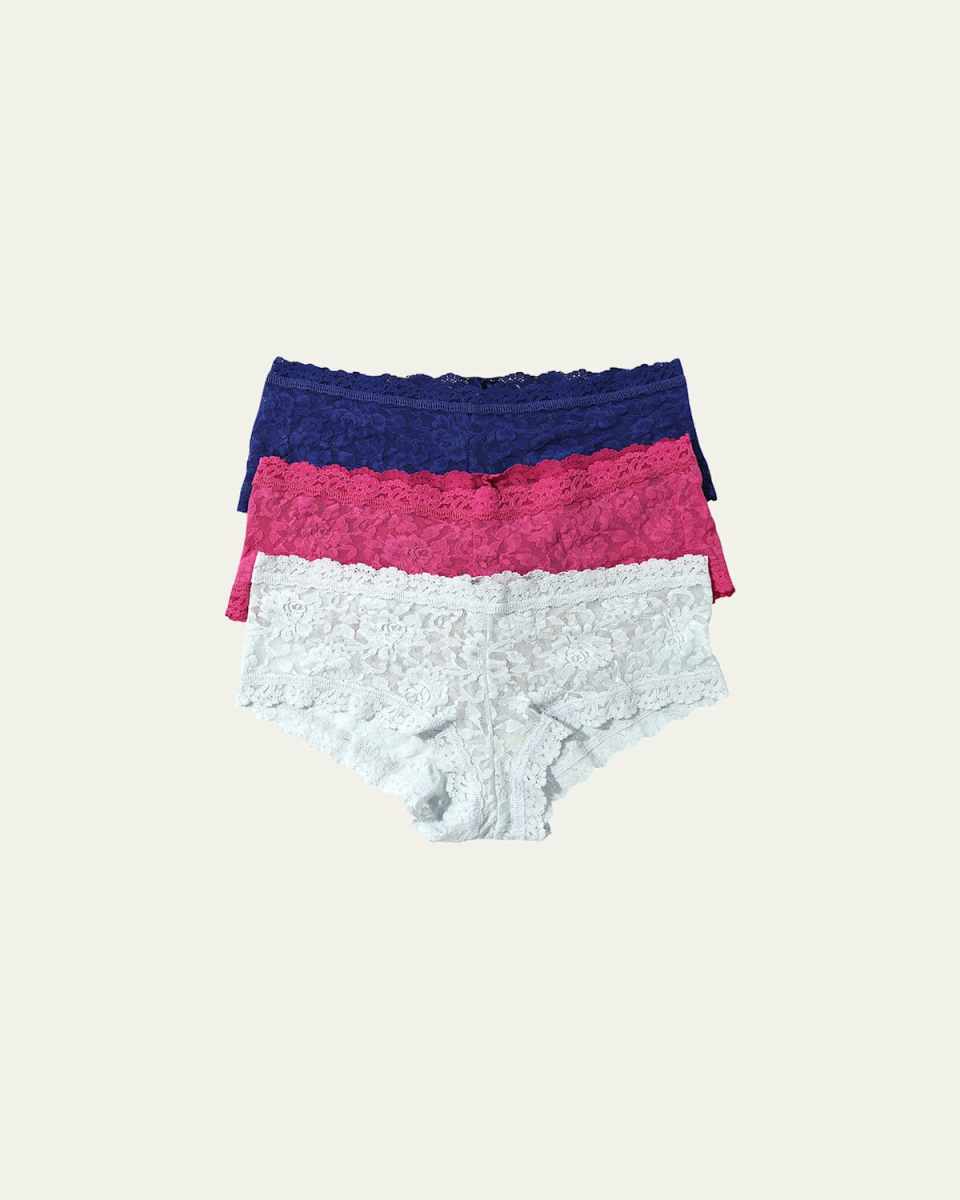 3-Pack Signature Lace Boyshorts
